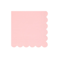 Pink napkin with scalloped edge for birthday from Parte Haus party supply store in Bethesda MD.