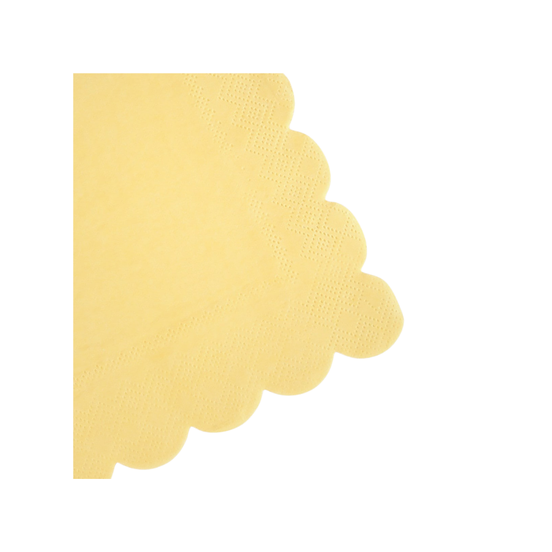 Yellow Lemon Sherbet Cocktail Napkins