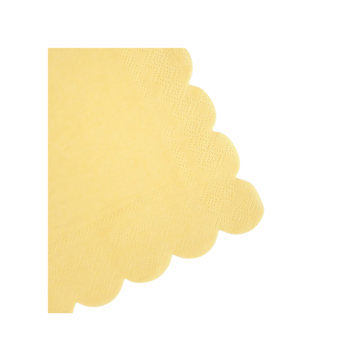 Yellow Lemon Sherbet Cocktail Napkins