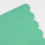 Mint green paper napkin with scalloped edge birthday theme from Parte Haus party supply store in Bethesda Maryland