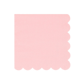 Pink napkin with scalloped edge for birthday from Parte Haus party supply store in Bethesda Maryland