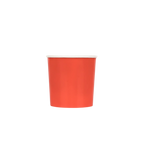 Red paper cup with white rim for birthday from Parte Haus party supply store in Bethesda Maryland