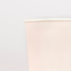 Blush pink paper cup with minimal design birthday from Parte Haus party supply store in Bethesda MD.