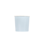 Light blue paper cup with simple design for birthday celebration from Parte Haus party supply store in Bethesda MD