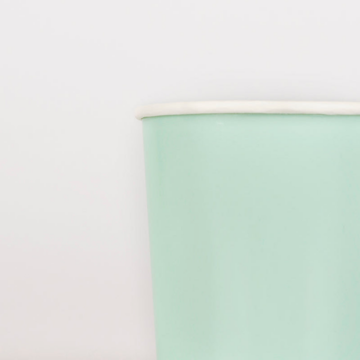 Sea Foam Green Cups