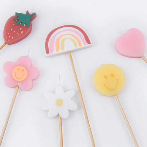 Assorted Happy Icon Candle Set
