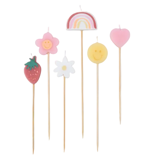 Assorted Happy Icon Candle Set