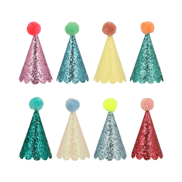 Glitter Mini Party Hats