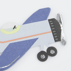 Blue airplane shaped napkin aviation birthday from Parte Haus party supply store in Bethesda Maryland