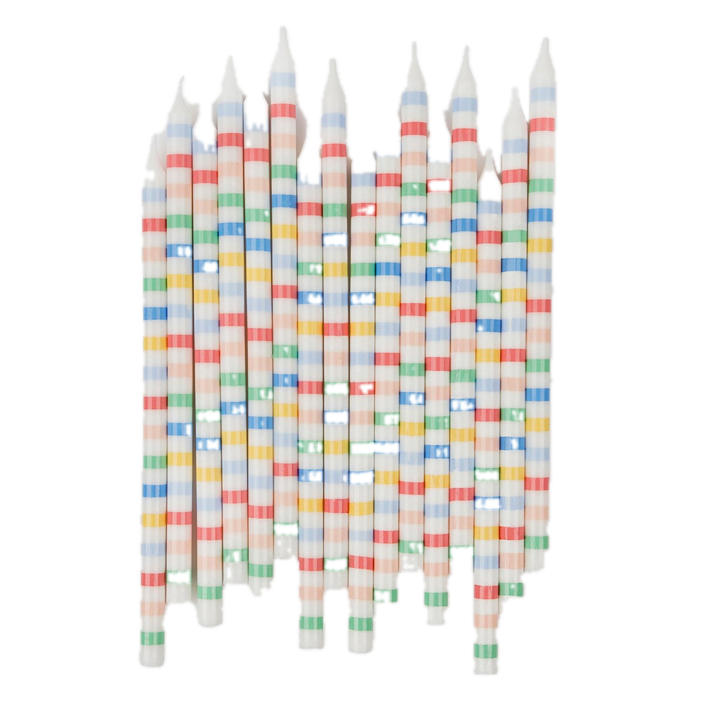 Multi Stripe Candles