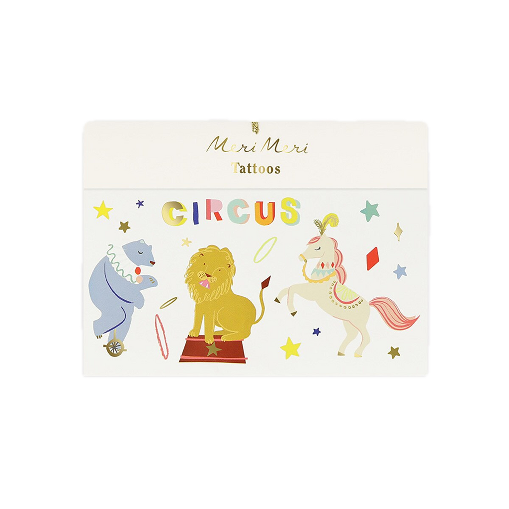 Circus Temporary Tattoos