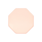 Blush pink octagon plate simple pastel decor from Parte Haus party supply store in Bethesda Maryland