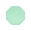 Mint green octagon plate with simple design birthday from Parte Haus party supply store in Bethesda Maryland