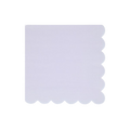 White napkin with scalloped edge for birthday from Parte Haus party supply store in Bethesda Maryland