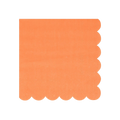 Peach napkin with scalloped edge for birthday from Parte Haus party supply store in Bethesda Maryland
