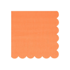 Peach napkin with scalloped edge for birthday from Parte Haus party supply store in Bethesda Maryland