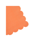 Orange napkin with scalloped edge for birthday from Parte Haus party supply store in Bethesda Maryland
