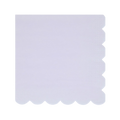 White napkin with scalloped edges for birthday celebration from Parte Haus party supply store in Bethesda MD.