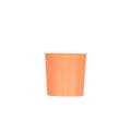 peach paper cup solid color plain design birthday from Parte Haus party supply store in Bethesda MD