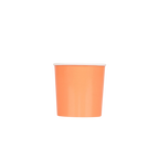 peach paper cup solid color plain design birthday from Parte Haus party supply store in Bethesda MD