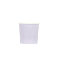 Pastel purple paper cup plain design birthday from Parte Haus party supply store in Bethesda Maryland