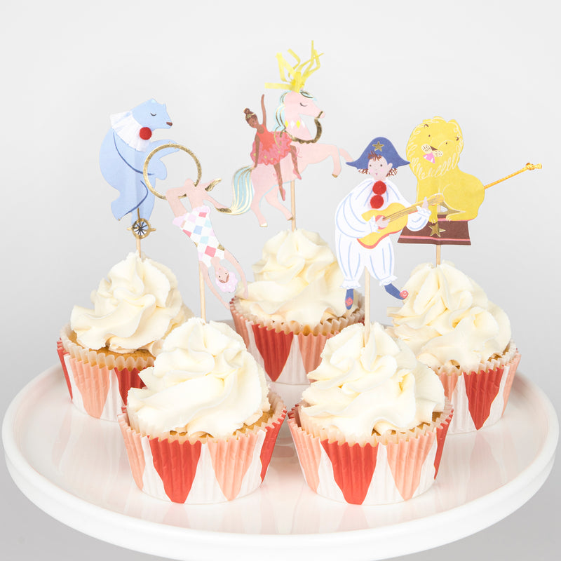 Multicolor Circus Cupcake Kit