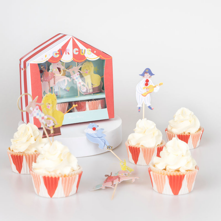 Multicolor Circus Cupcake Kit
