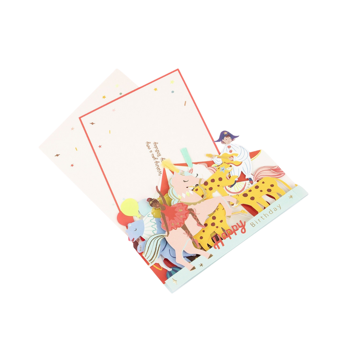 Red Circus Concertina Card