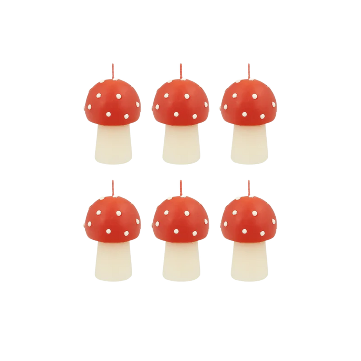 Mini Mushroom Candles