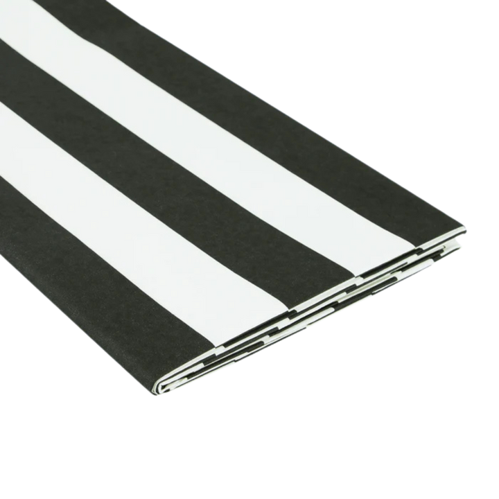 Black Striped Tablecloth