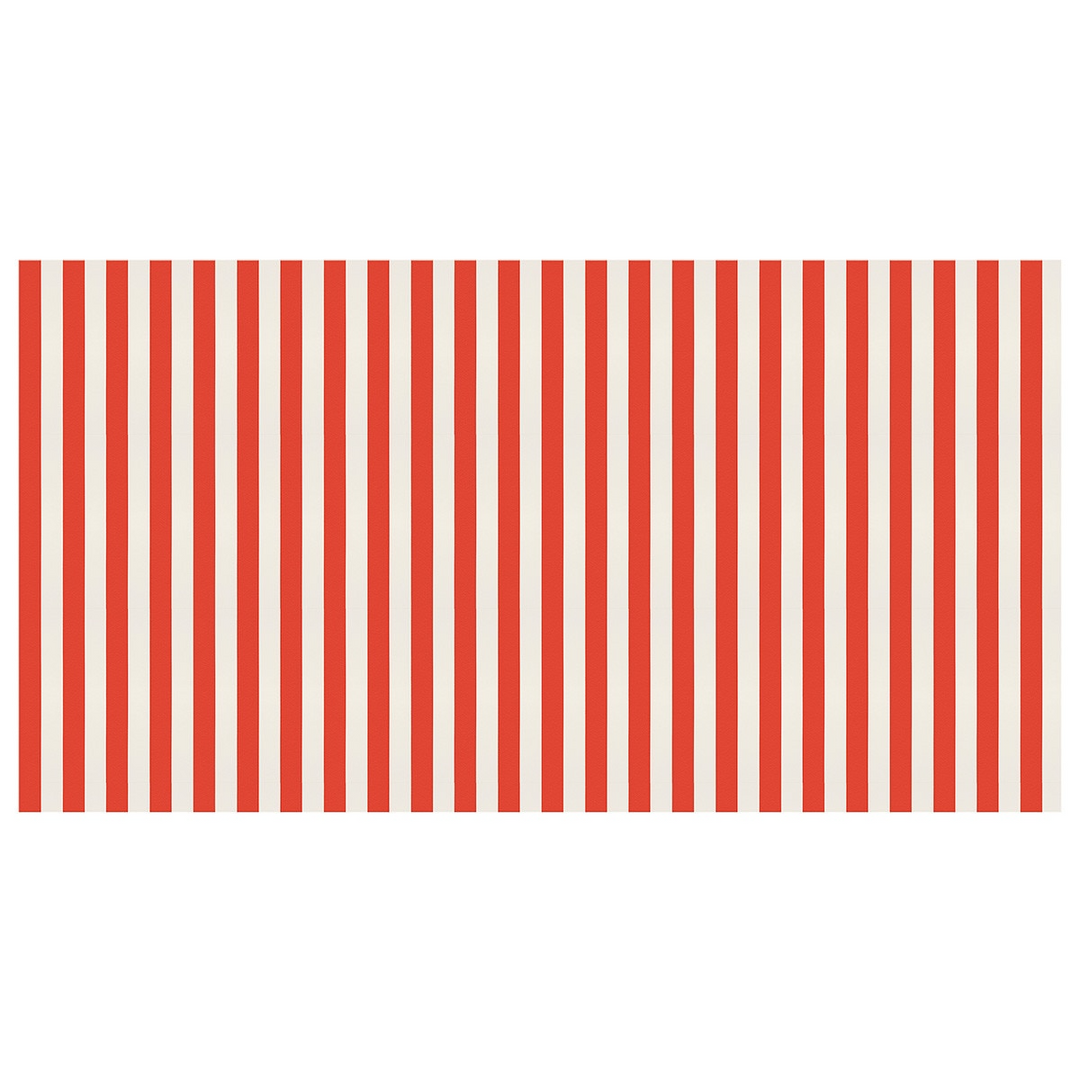 Red Striped Paper Tablecloth
