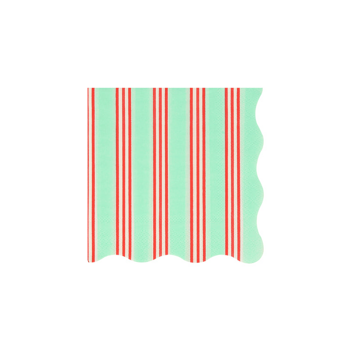 Assorted Festive Stripe Cocktail Napkins