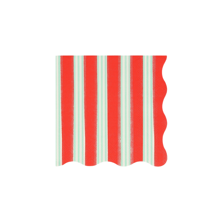 Assorted Festive Stripe Cocktail Napkins