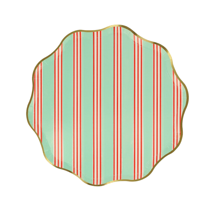 Assorted Festive Stripe Side Plates