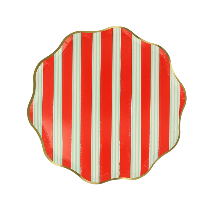 Assorted Festive Stripe Side Plates