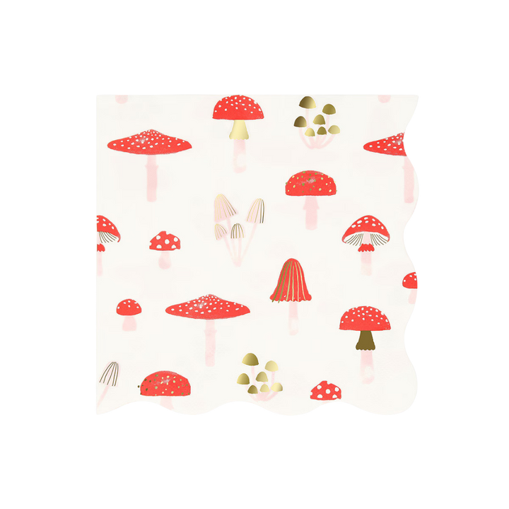 Merry Mushrooms Large Napkins