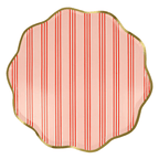 Assorted Festive Stripe Dinner Plates