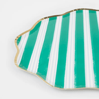 Assorted Festive Stripe Dinner Plates
