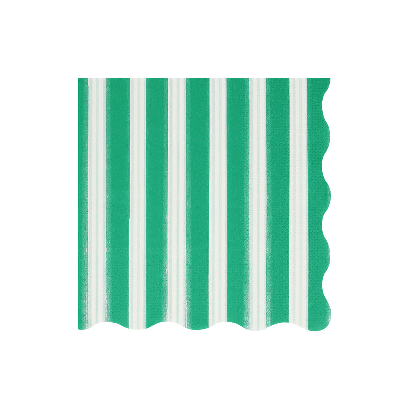 Assorted Festive Stripe Dinner Napkins