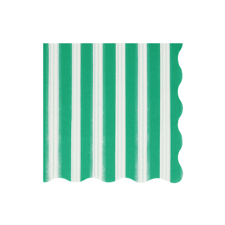 Assorted Festive Stripe Dinner Napkins