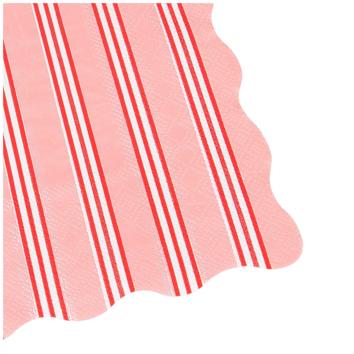 Assorted Festive Stripe Dinner Napkins