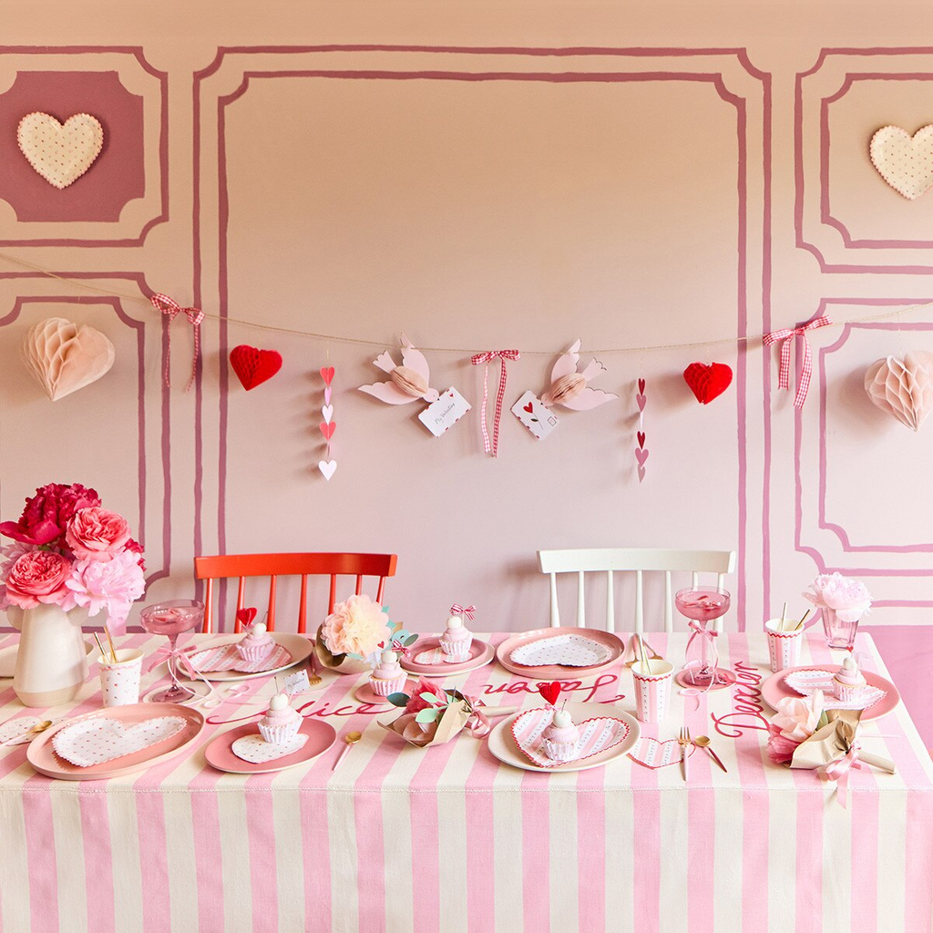 Pink and Red Lovebird Garland