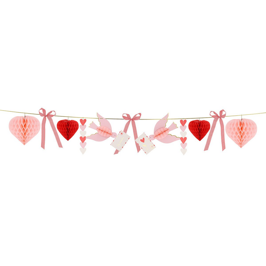 Pink and Red Lovebird Garland