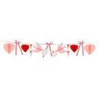 Pink and Red Lovebird Garland
