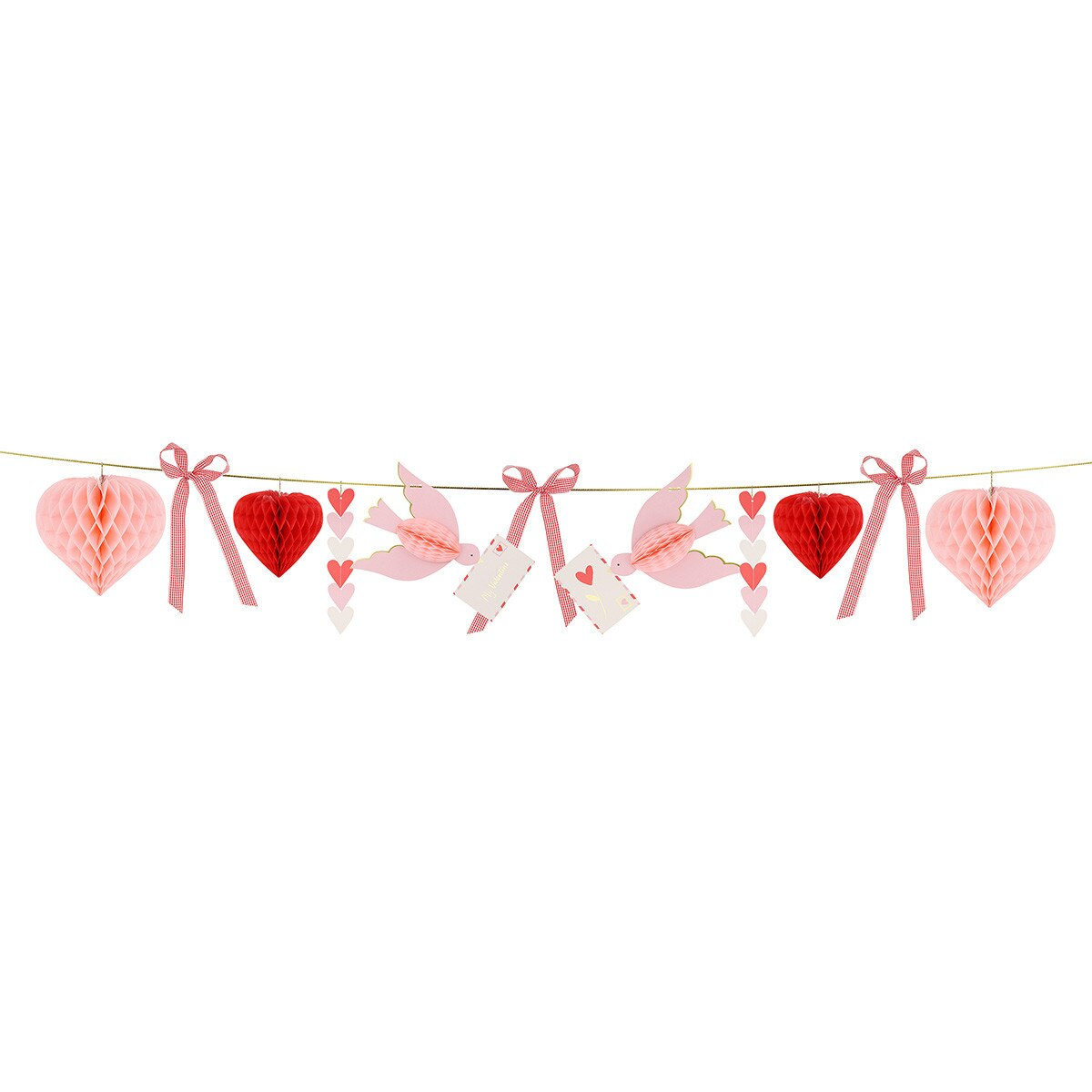 Pink and Red Lovebird Garland