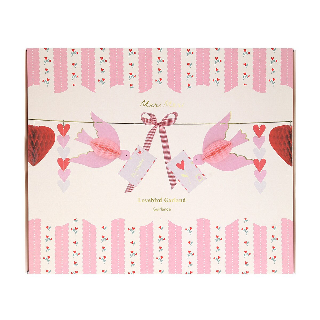 Pink and Red Lovebird Garland