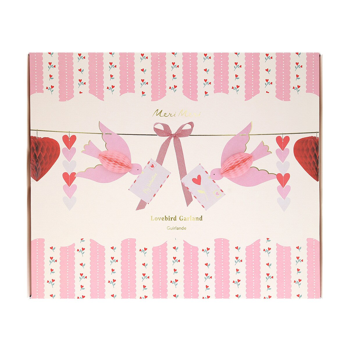 Pink and Red Lovebird Garland