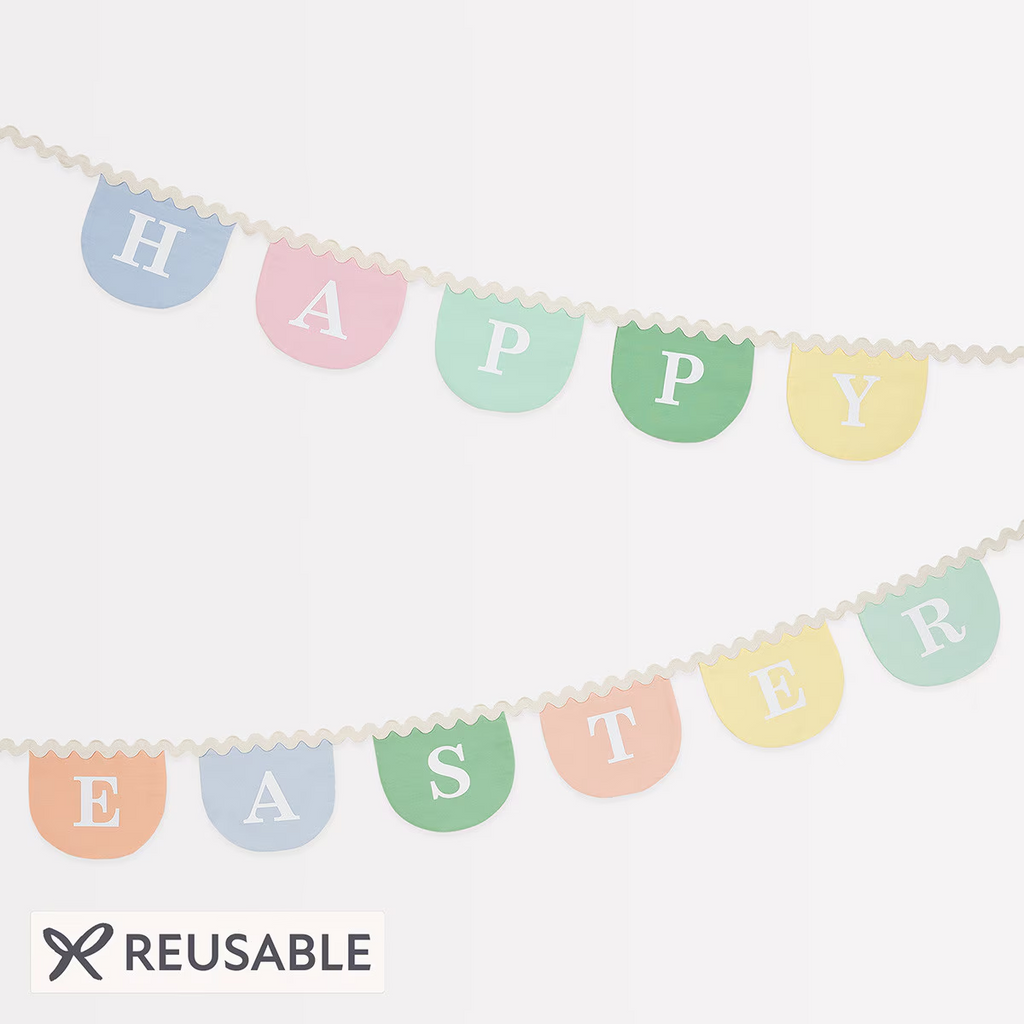Pastel Happy Easter Fabric Garland