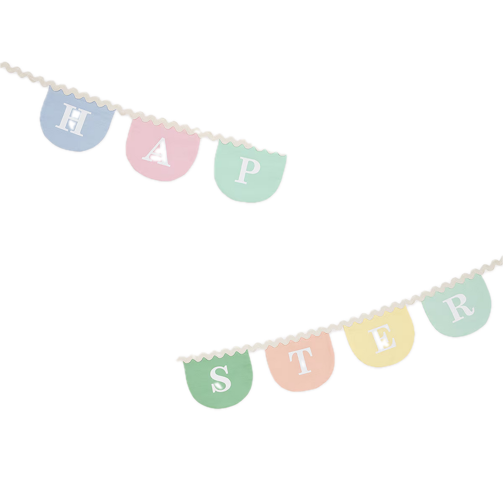 Pastel Happy Easter Fabric Garland