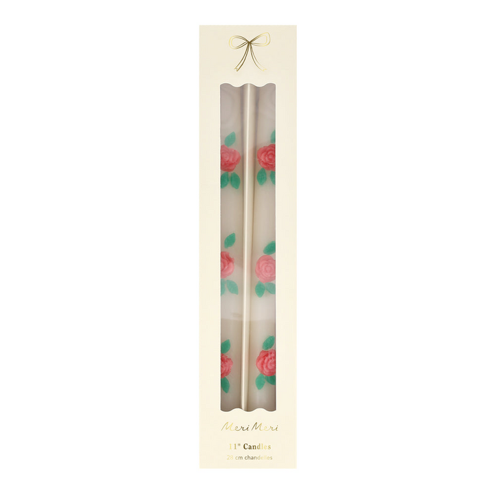 Rose Taper Candles